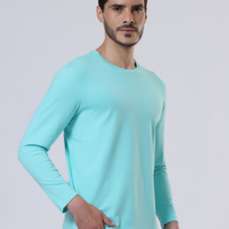 Plains Forever Round T Shirt For Men - Aqua