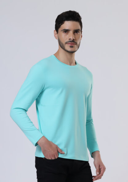 Plains Forever Round T Shirt For Men - Aqua