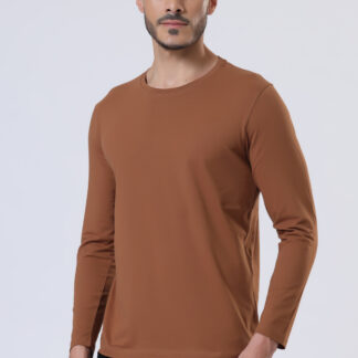 Plains Forever Round T Shirt For Men - Brun Tan
