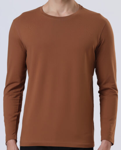 Plains Forever Round T Shirt For Men - Brun Tan - Image 4