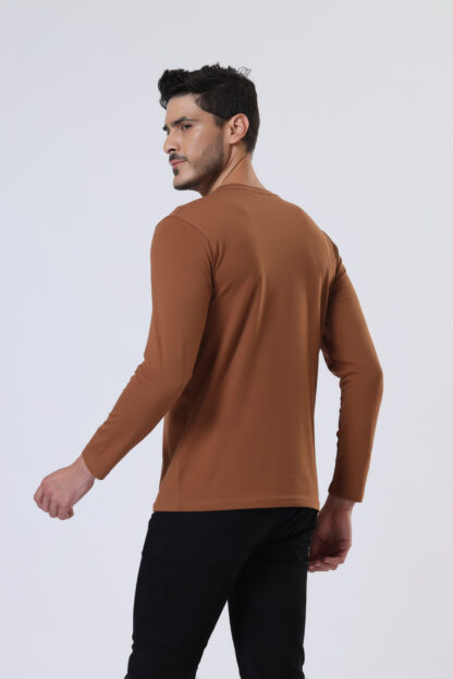 Plains Forever Round T Shirt For Men - Brun Tan - Image 3