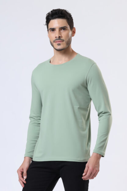 Plains Forever Round T Shirt For Men - Fossil Green
