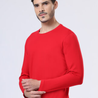 Plains Forever Round T Shirt For Men - Heather Red