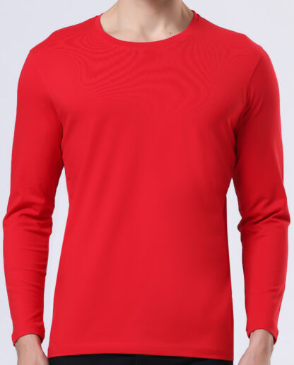 Plains Forever Round T Shirt For Men - Heather Red - Image 4