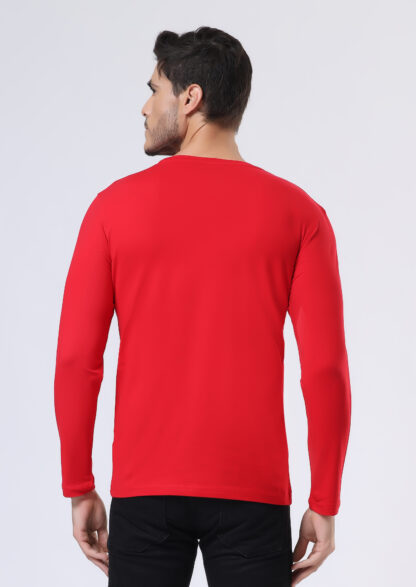 Plains Forever Round T Shirt For Men - Heather Red - Image 5
