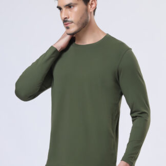 Plains Forever Round T Shirt For Men - Juniper Olive