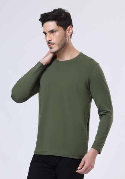Plains Forever Round T Shirt For Men - Juniper Olive
