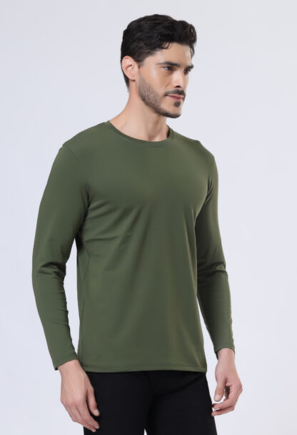 Plains Forever Round T Shirt For Men - Juniper Olive - Image 3