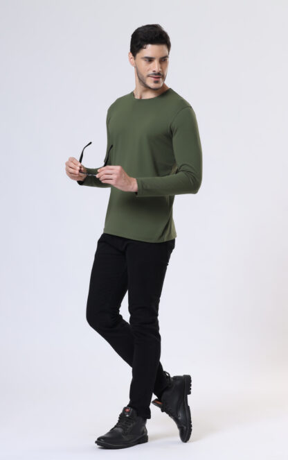 Plains Forever Round T Shirt For Men - Juniper Olive - Image 6
