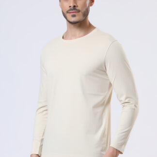 Plains Forever Round T Shirt For Men - Light Beige