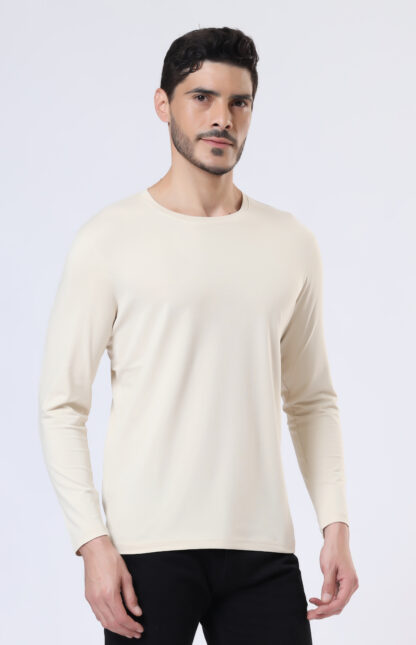 Plains Forever Round T Shirt For Men - Light Beige - Image 3