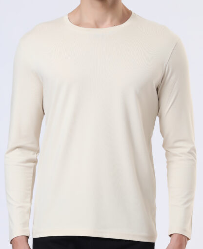 Plains Forever Round T Shirt For Men - Light Beige - Image 4