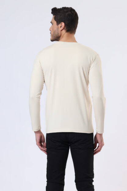 Plains Forever Round T Shirt For Men - Light Beige - Image 5