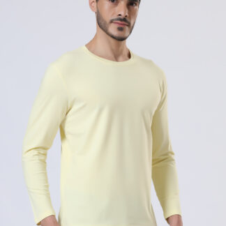 Plains Forever Round T Shirt For Men - Light Yellow