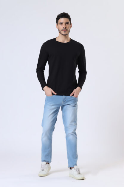 Plains Forever Round T Shirt For Men - Midnight Black - Image 2