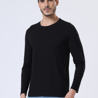 Plains Forever Round T Shirt For Men - Midnight Black