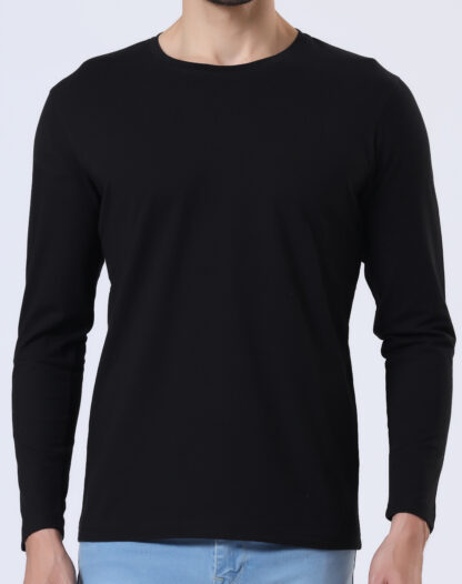 Plains Forever Round T Shirt For Men - Midnight Black - Image 4