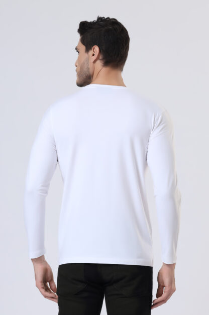 Plains Forever Round T Shirt For Men - Pure White - Image 5