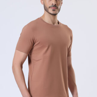 Half Sleeve Round T Shirt For Men - Raw Carrot
