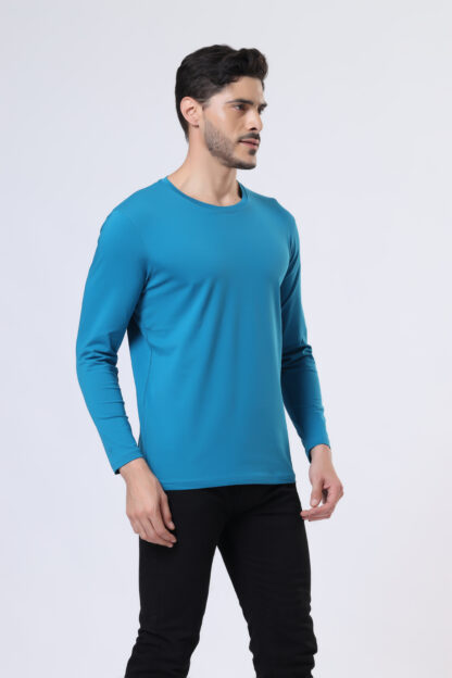 Plains Forever Round T Shirt For Men - Sapphire Blue