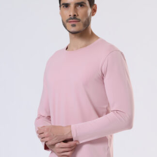 Plains Forever Round T Shirt For Men - Soft Pink