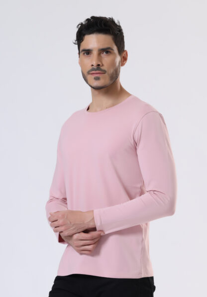Plains Forever Round T Shirt For Men - Soft Pink