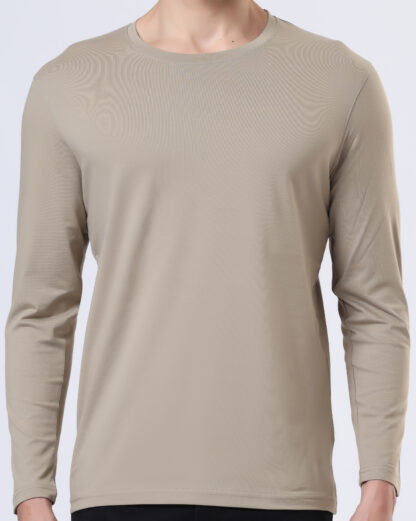 Plains Forever Round T Shirt For Men - Sporty Beige - Image 6
